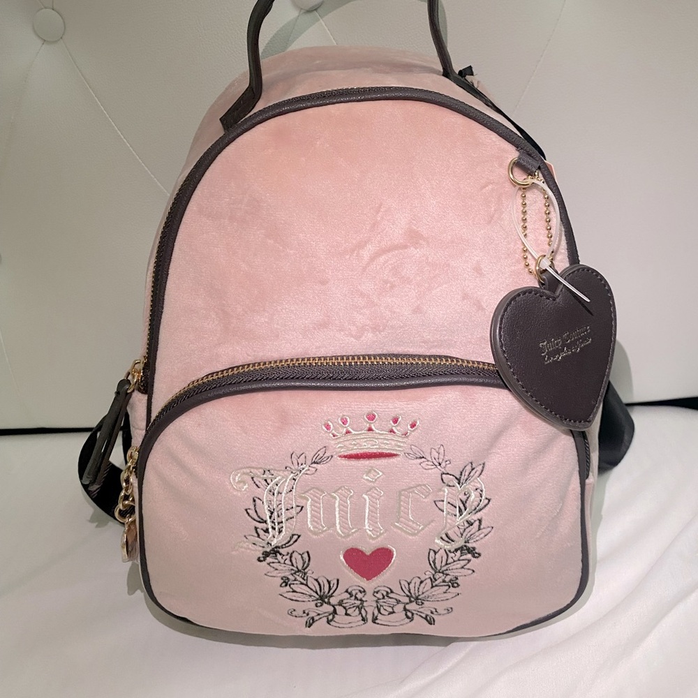 Brand new Juicy Couture backpack (brown & pink)